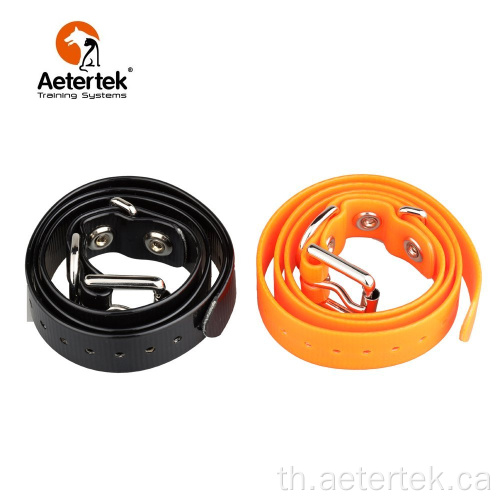 Aetertek รุ่นปลอกคอสุนัขสีส้มสีเขียวเงินสีดำ